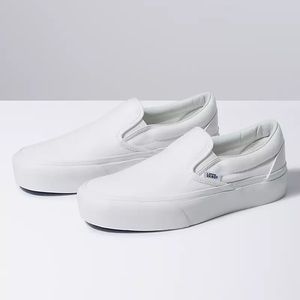 Vans Classic Slip-On Platform White